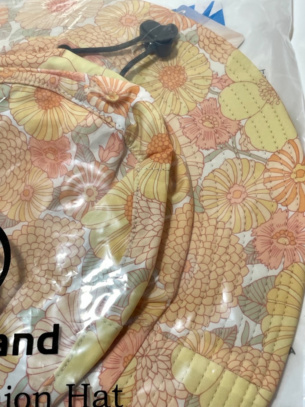 SYcoreland Floral Wide Brim Sun Hat Packable Waterproof Adjustable NWT - Picture 4 of 5